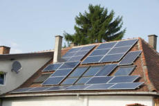 Solaranlage auf der Westseite